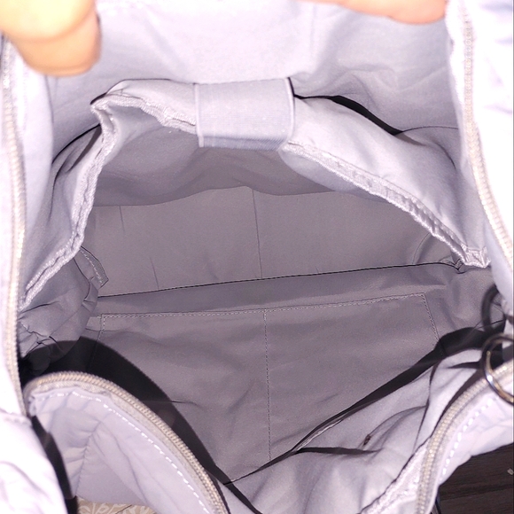 =GEN 'AYCC' All You Can Carry Grey Nylon Grey Puff Crossbody Bag - Picture 14 of 16